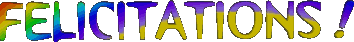 Gif animé félicitations multicolor